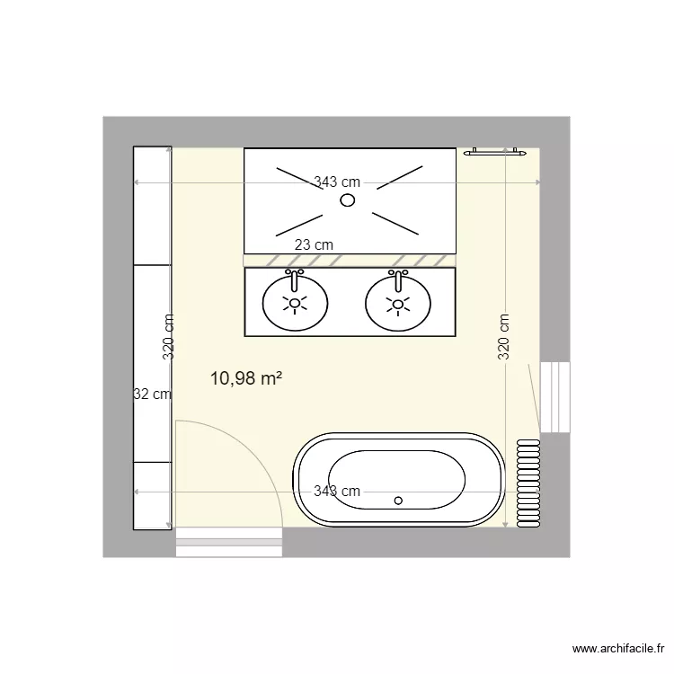 SDB 180. Plan de 