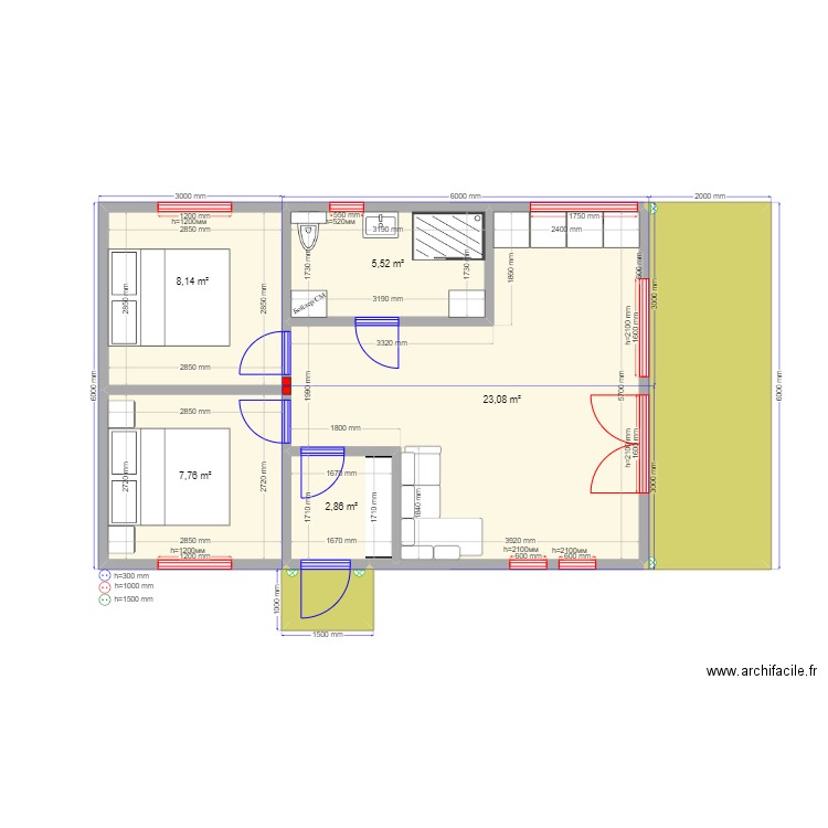 3ка Барн 3 Гжель. Plan de 0 pièce et 0 m2