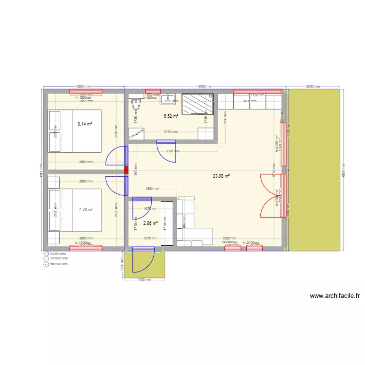 3ка Барн 3 Гжель. Plan de 