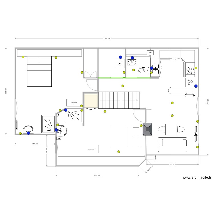 Theys 1er etage option appart. Plan de 0 pièce et 0 m2