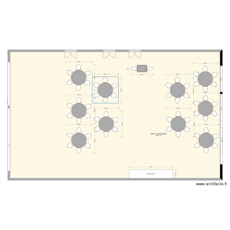 Salon La Lisiere Dorée Ste MESME version J. Plan de 0 pièce et 0 m2