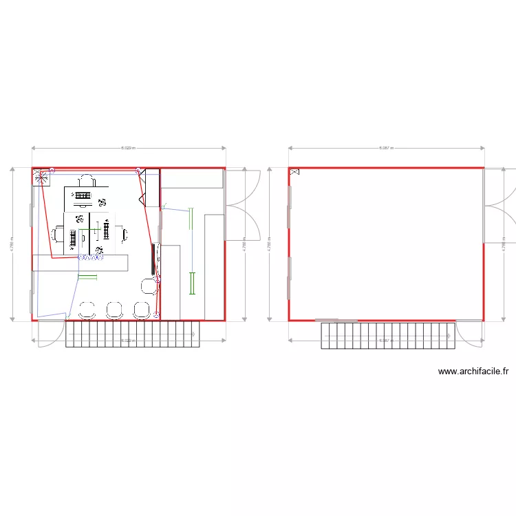 cma garage container  . Plan de 