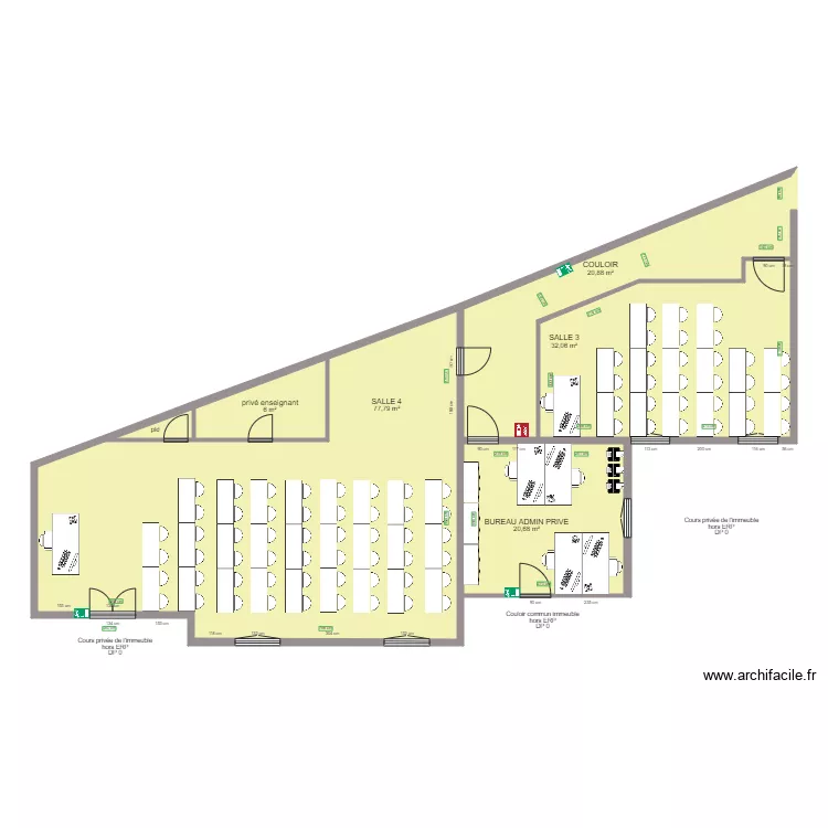PLAN N3 SALLE 3  4  BUREAU ADMIN. Plan de 