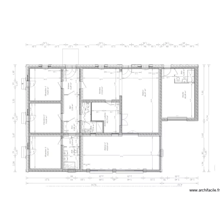 ENDOUFIELLE. Plan de 