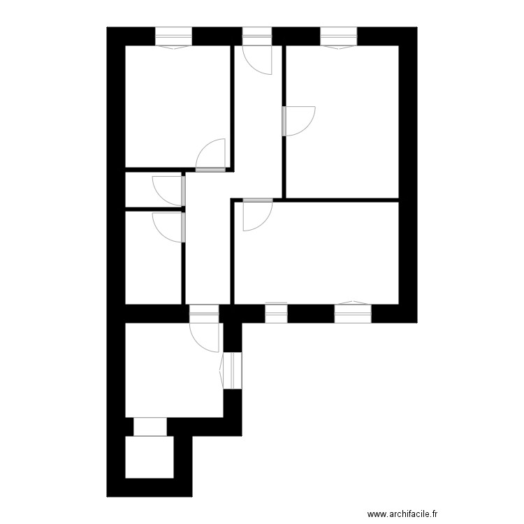 St-M 1. Plan de 8 pièces et 60 m2