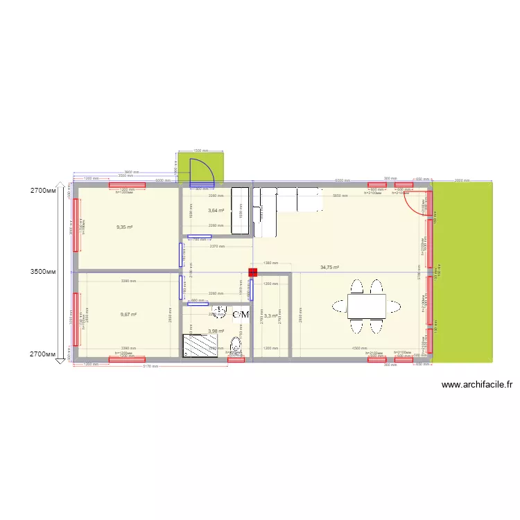 barn2 отзеркаленный. Plan de 