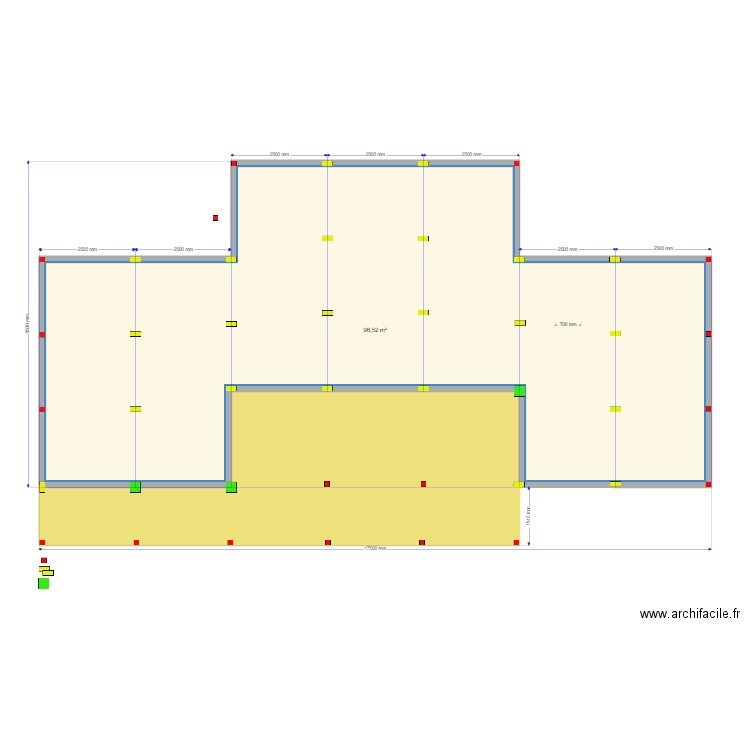 105 1 Alexandr Сваи. Plan de 2 pièces et 132 m2