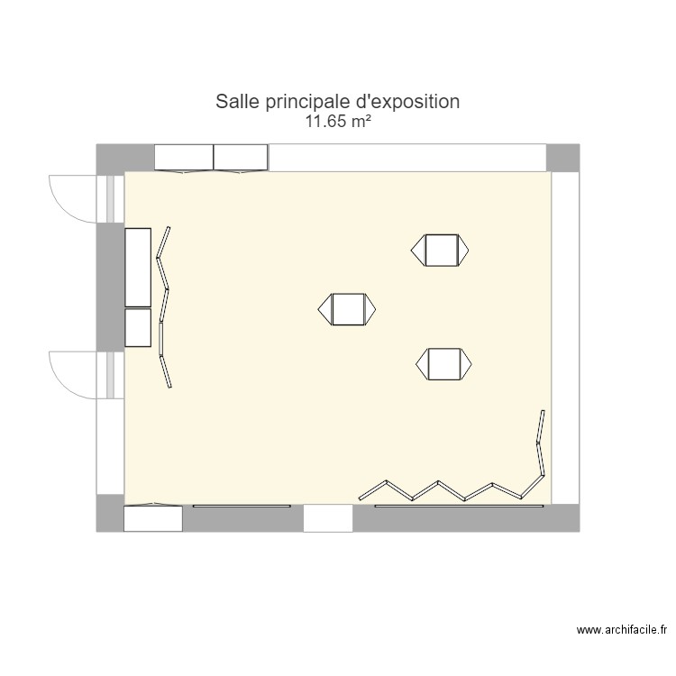 Salle dexposition principale. Plan de 0 pièce et 0 m2