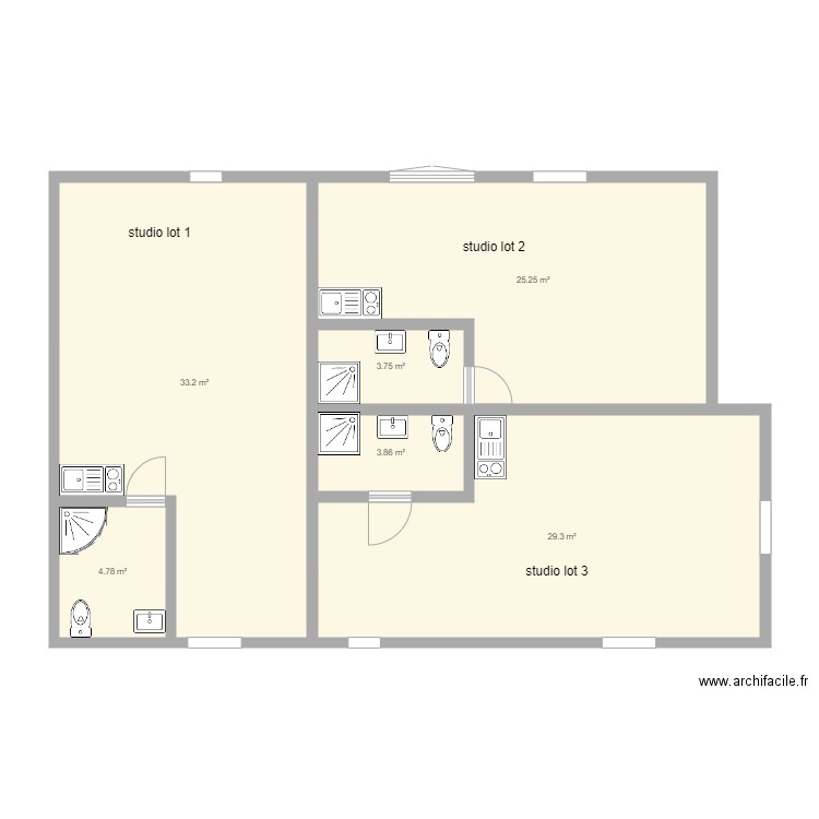 plan rdc bron final. Plan de 0 pièce et 0 m2