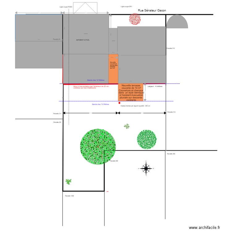 Vichy plan pour permis de construire DP2 MAISON Version 2. Plan de 0 pièce et 0 m2