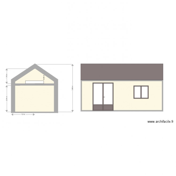 Pigeonnier facade sud. Plan de 0 pièce et 0 m2