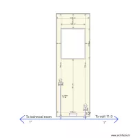 wall 11 4 cabinet and piping X 3
