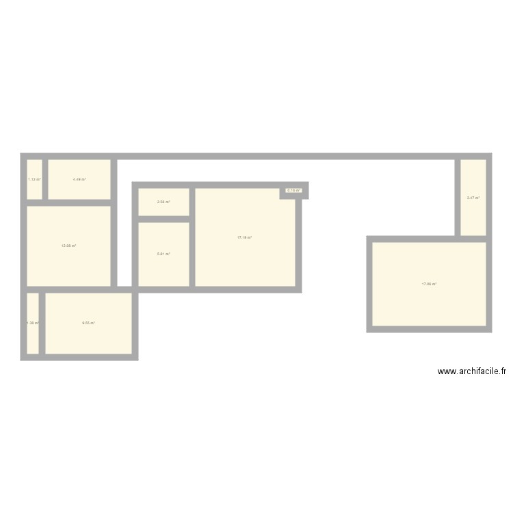 CASA EMB001. Plan de 11 pièces et 75 m2