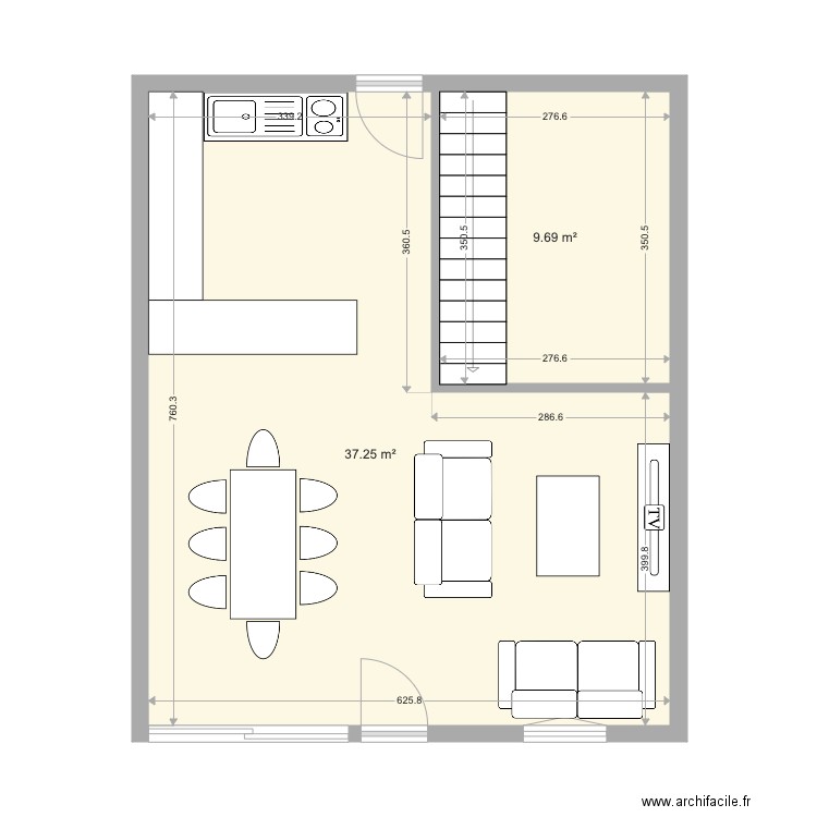 delalande modifié. Plan de 0 pièce et 0 m2