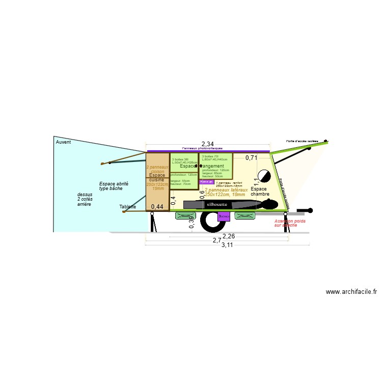 Ma remorque vraie 12. Plan de 0 pièce et 0 m2