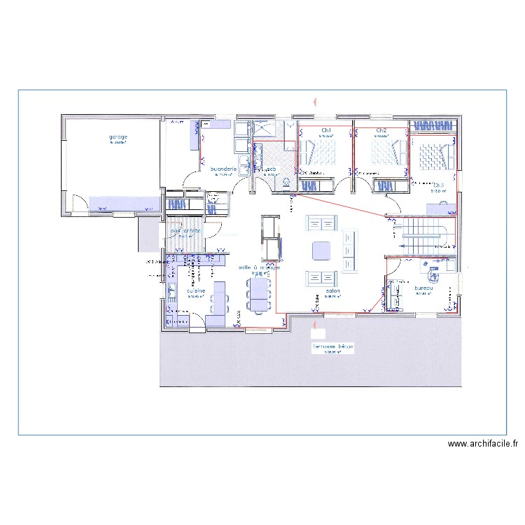 PLan PC RDC DV. Plan de 0 pièce et 0 m2