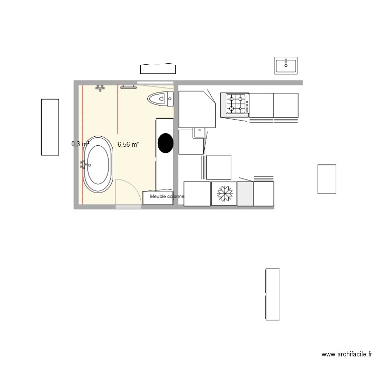 SDB 10. Plan de 0 pièce et 0 m2