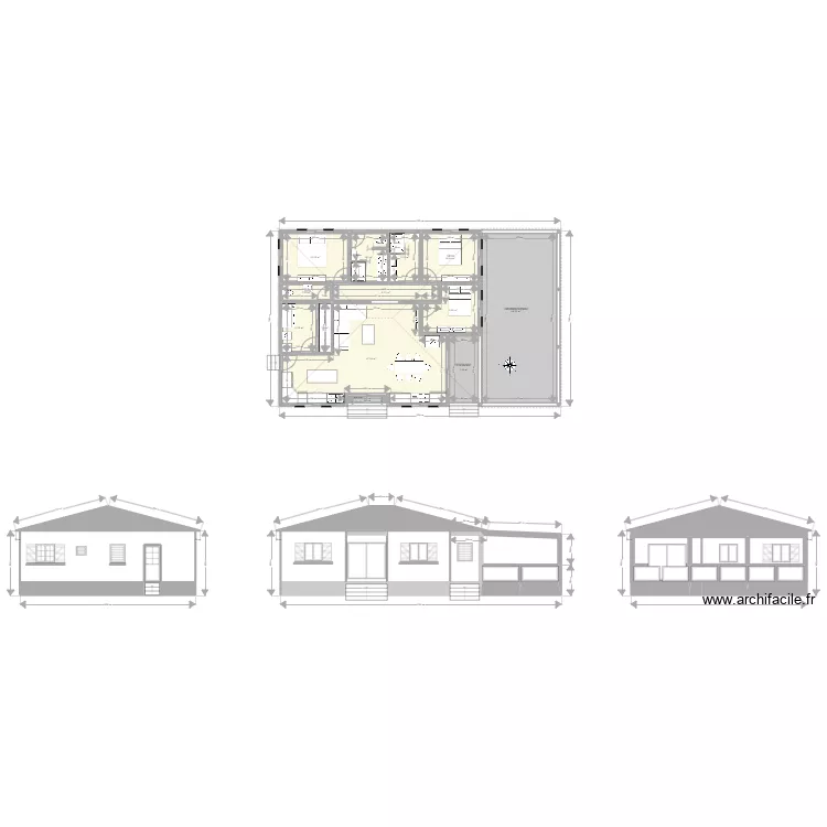 plein pied 2. Plan de 