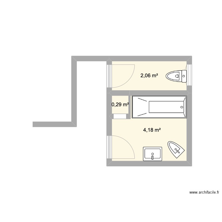 Arnold Avant. Plan de 3 pièces et 7 m2