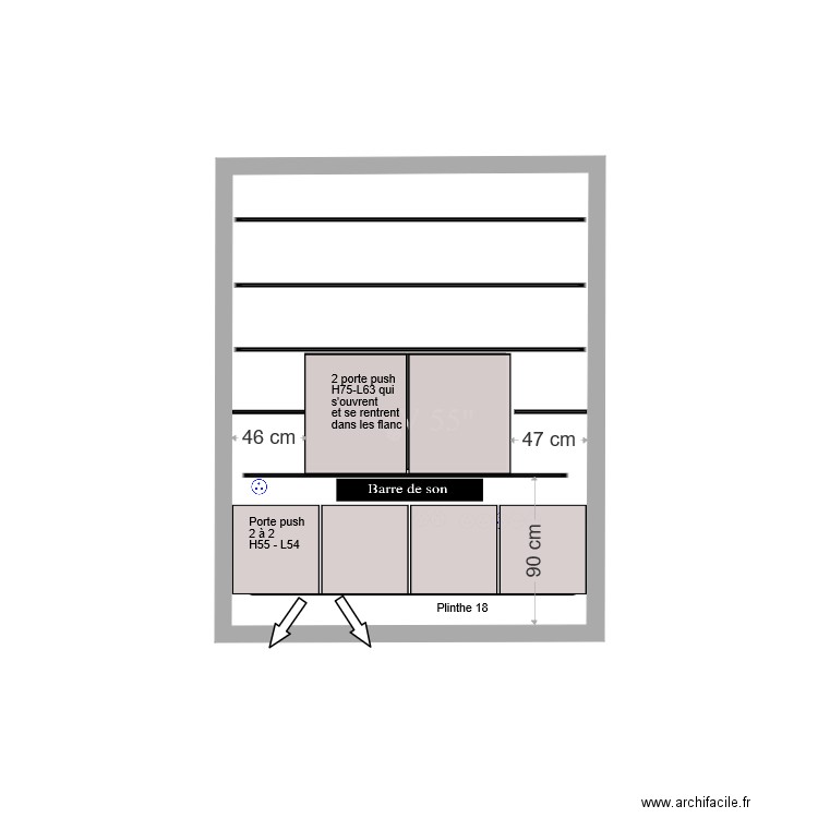 Bibliothèque Salon V 16 avril 19. Plan de 0 pièce et 0 m2