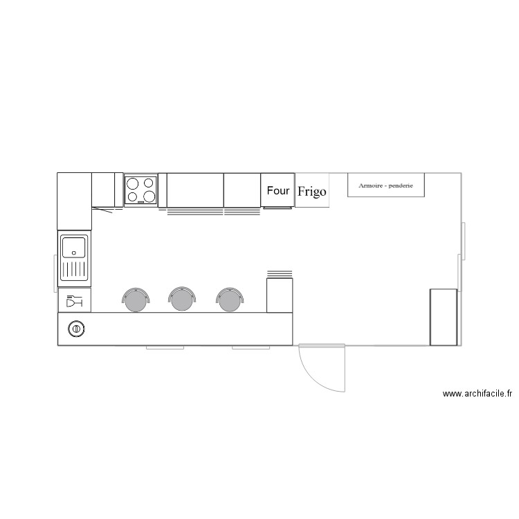 cuisine nath. Plan de 0 pièce et 0 m2