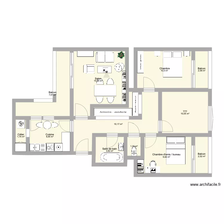 boucry 6A. Plan de 