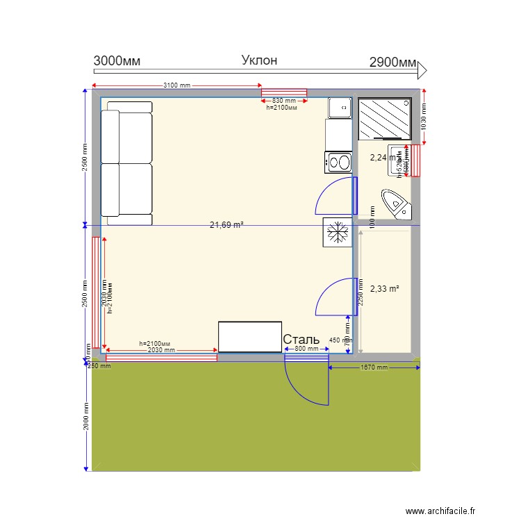  30 611 1. Plan de 0 pièce et 0 m2