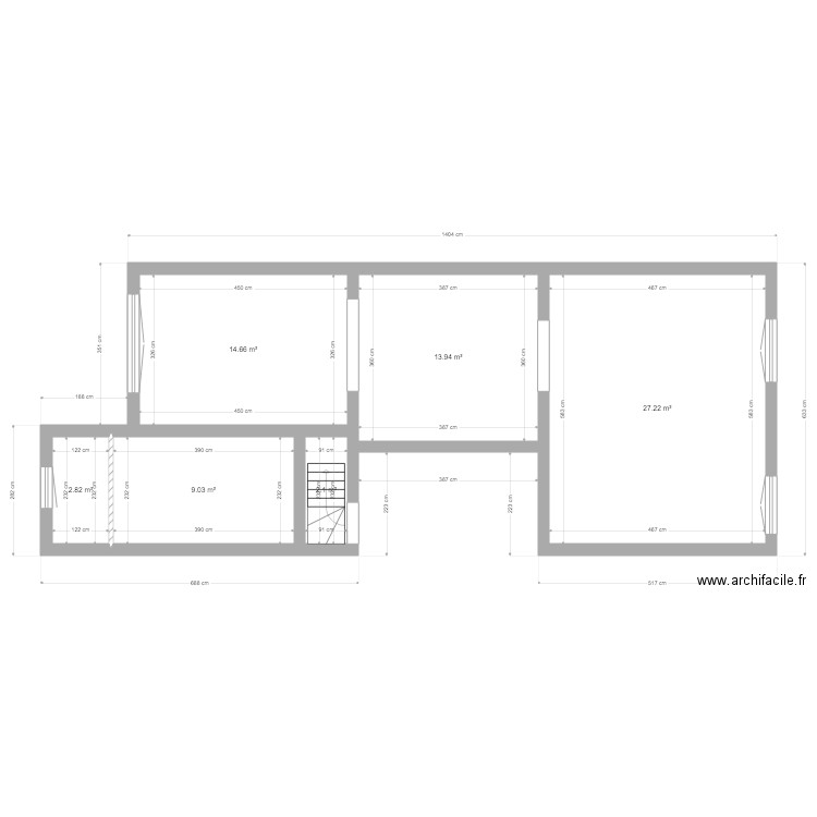 Collège 162 1er etage avant travaux. Plan de 0 pièce et 0 m2