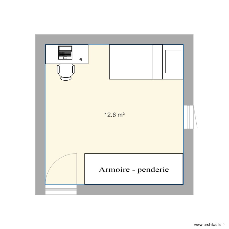 Chambre cloe 2. Plan de 0 pièce et 0 m2