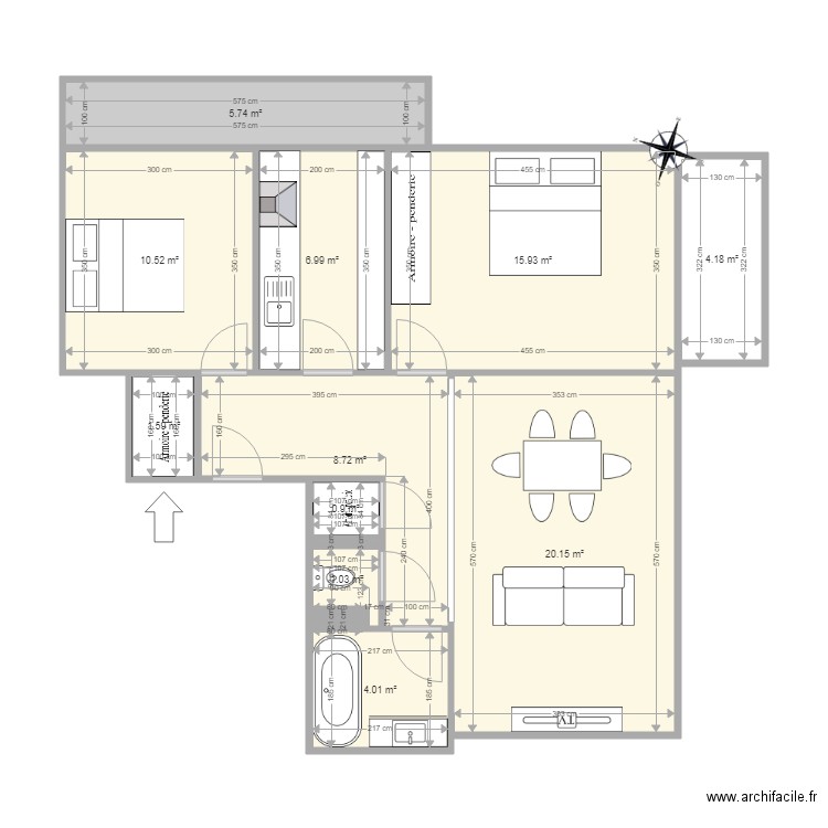 F3 Loretto. Plan de 0 pièce et 0 m2