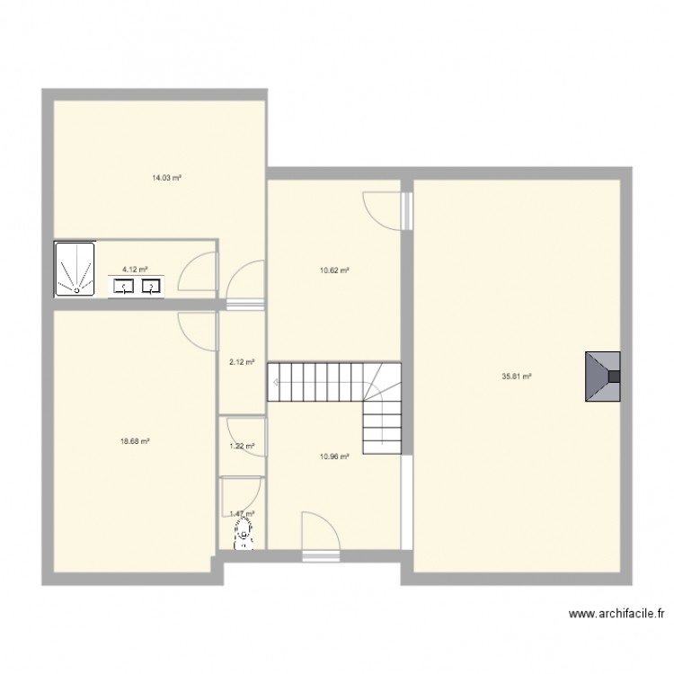 sognet rdc modifié. Plan de 0 pièce et 0 m2