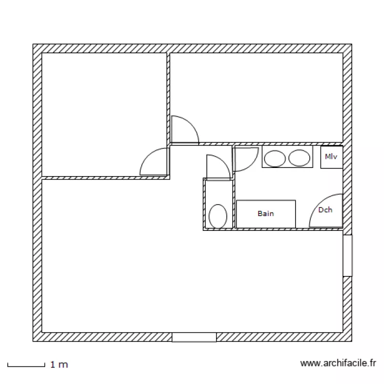 Maison Thierry Modifi&eacute;e. Plan de 