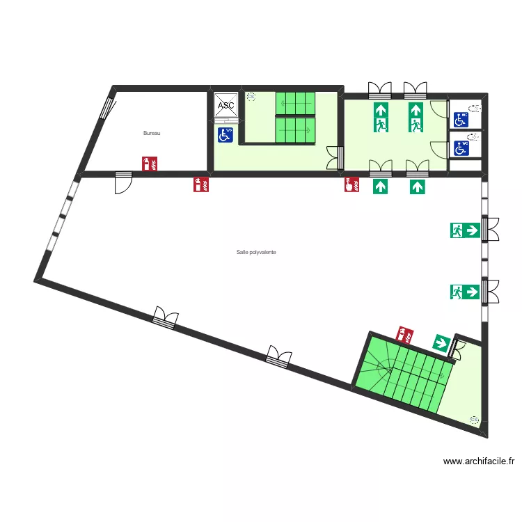 Mosqu&eacute;e 1er &eacute;tage nord 3. Plan de 