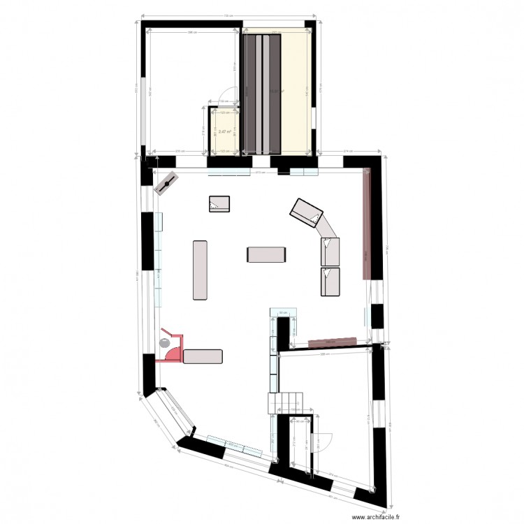 FRONT OFFICE 3 meuble. Plan de 0 pièce et 0 m2