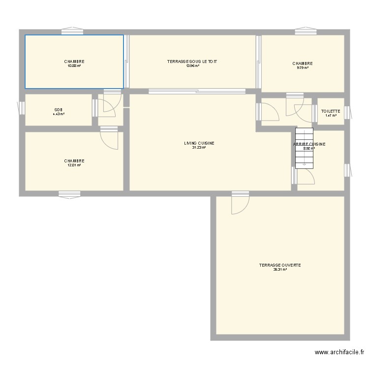 MAISON ETAGE 2. Plan de 0 pièce et 0 m2