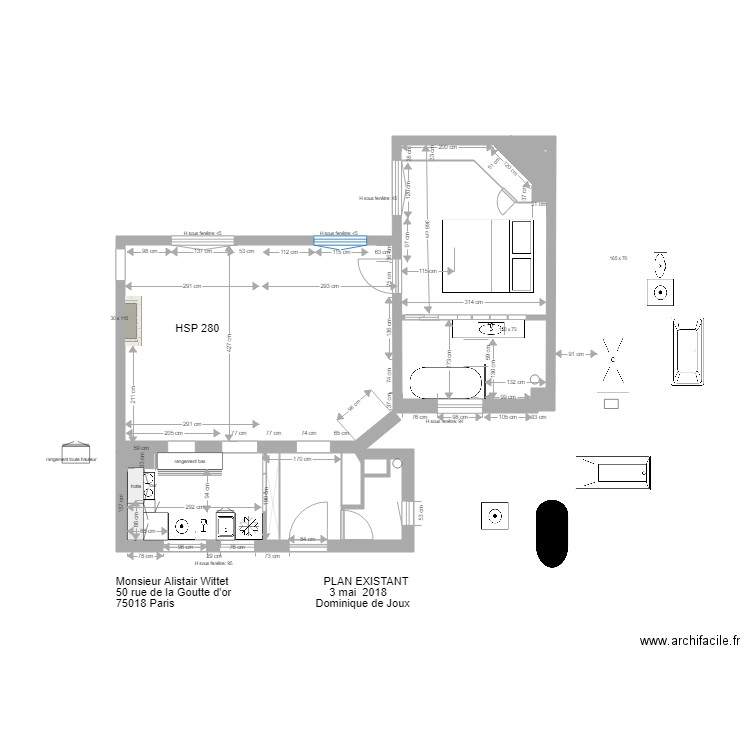 Projet sdb Alistair 1 juin. Plan de 0 pièce et 0 m2