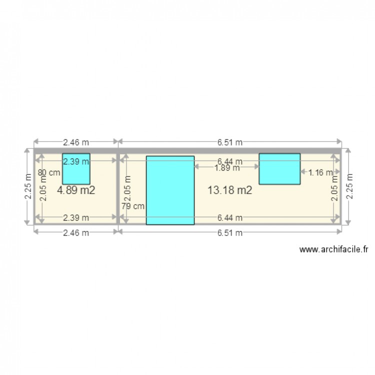 Facade dependance 3. Plan de 0 pièce et 0 m2