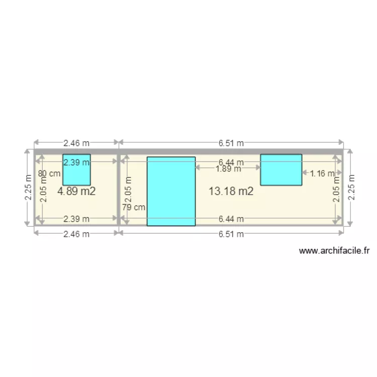 Facade dependance 3. Plan de 