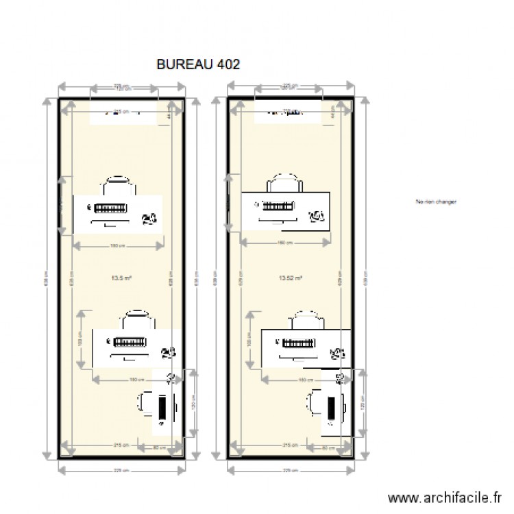 BUREAU 402. Plan de 0 pièce et 0 m2