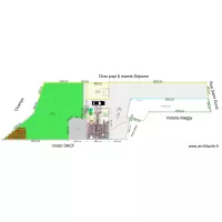 Plan g&eacute;n&eacute;ral extension 1 354m carr&eacute; bande de 6m