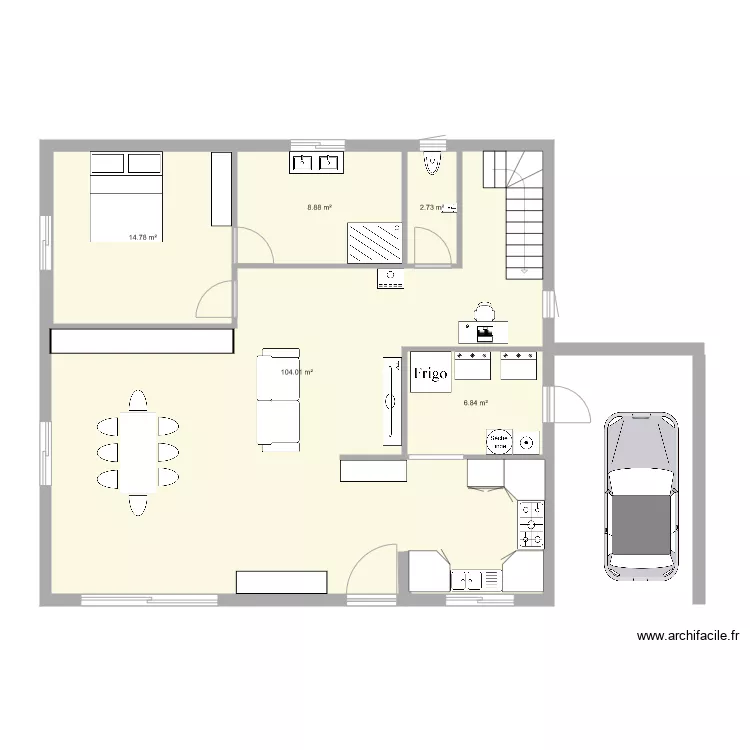 montamel etage. Plan de 