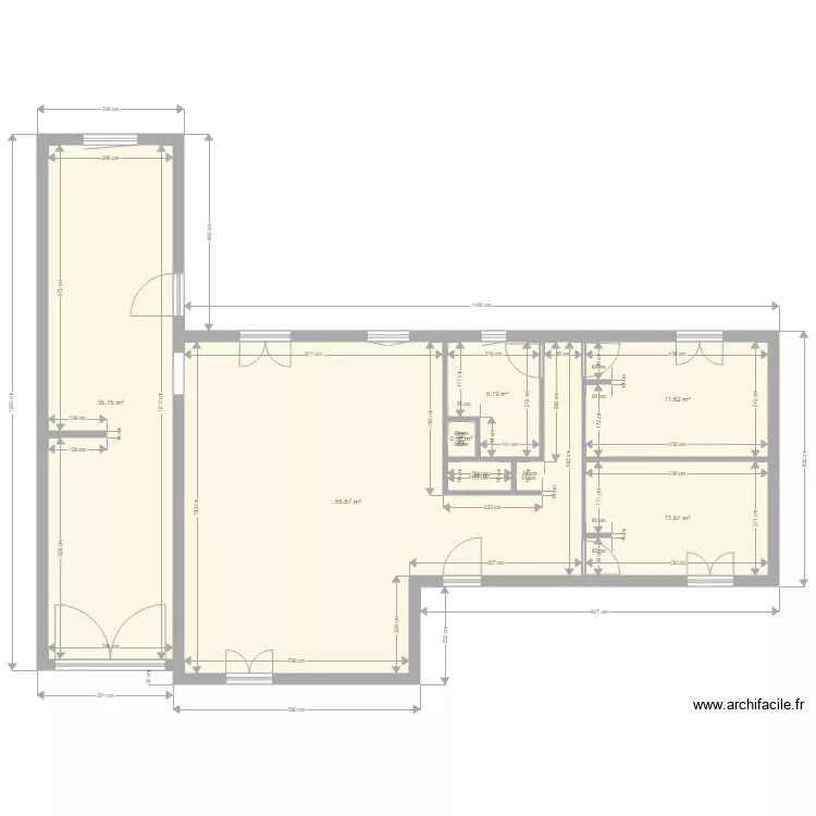 Champignole. Plan de 