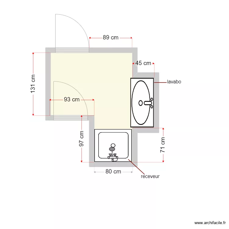 plan existant dossier 5836. Plan de 