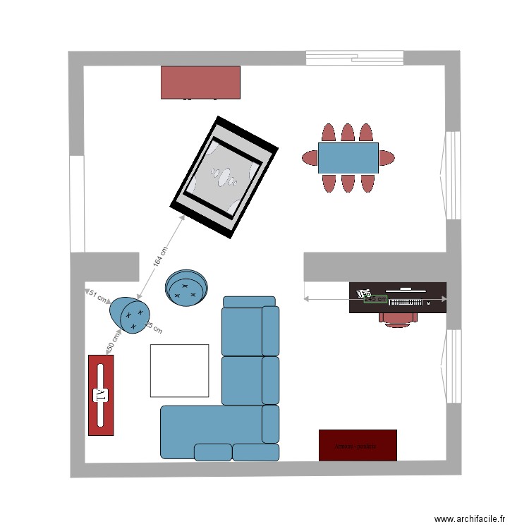 Plan salon essai 2. Plan de 0 pièce et 0 m2