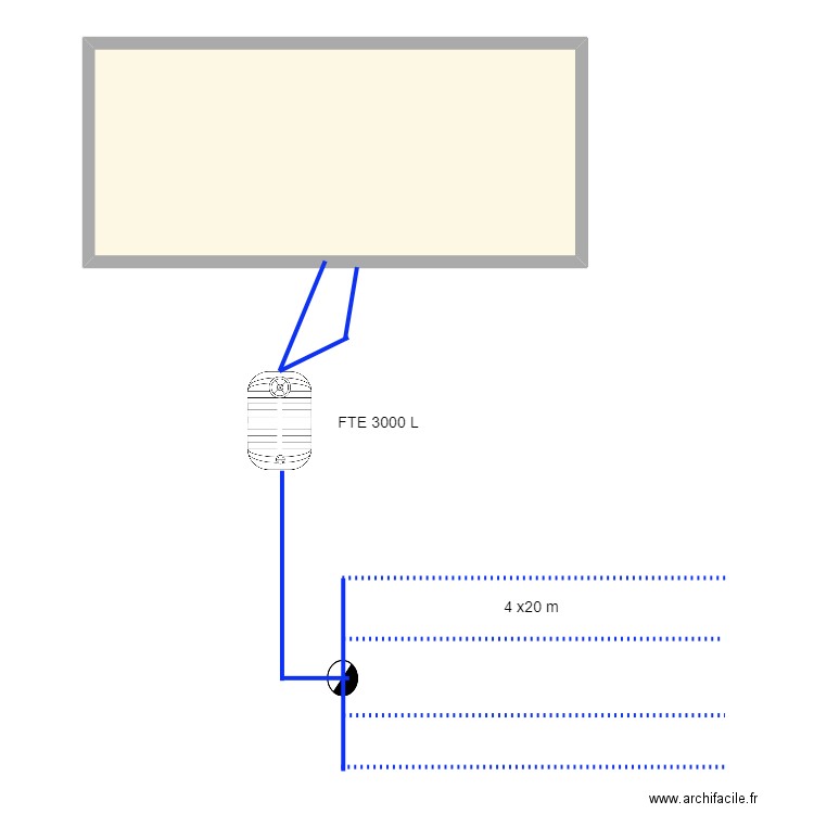 124. Plan de 1 pièce et 54 m2