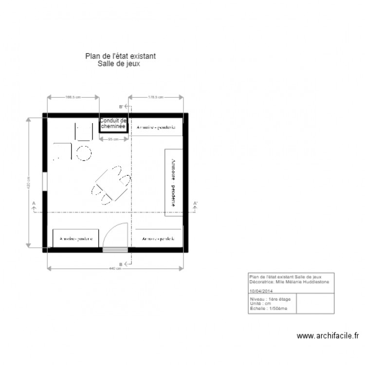 chambre faustine . Plan de 0 pièce et 0 m2