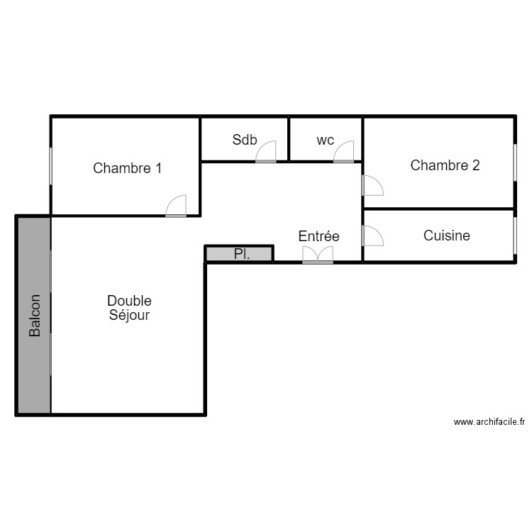 journo 1. Plan de 0 pièce et 0 m2