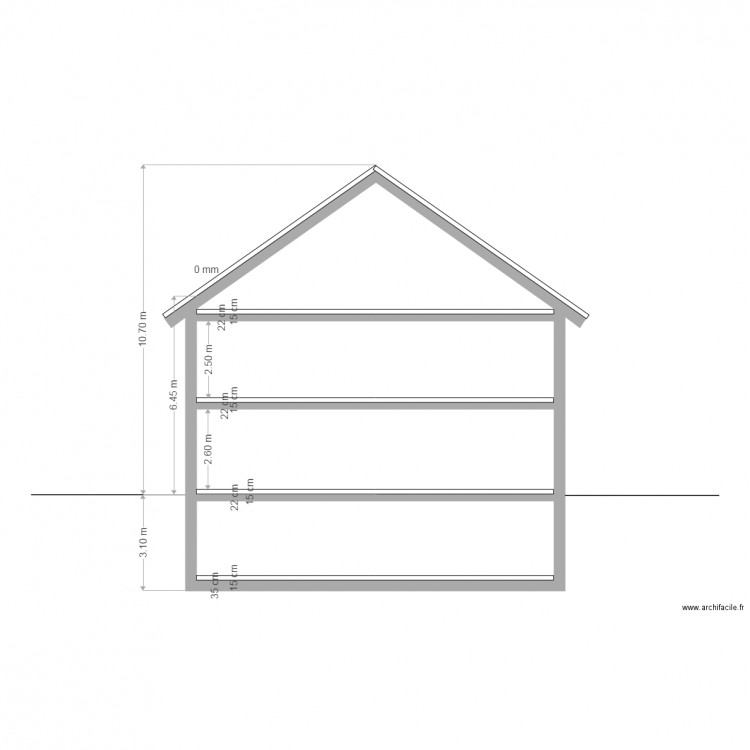 Laim Schnitt. Plan de 0 pièce et 0 m2