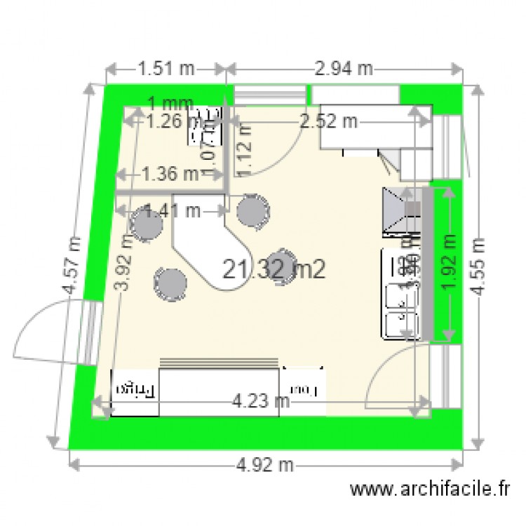 CUISINE LAURIANNE. Plan de 0 pièce et 0 m2