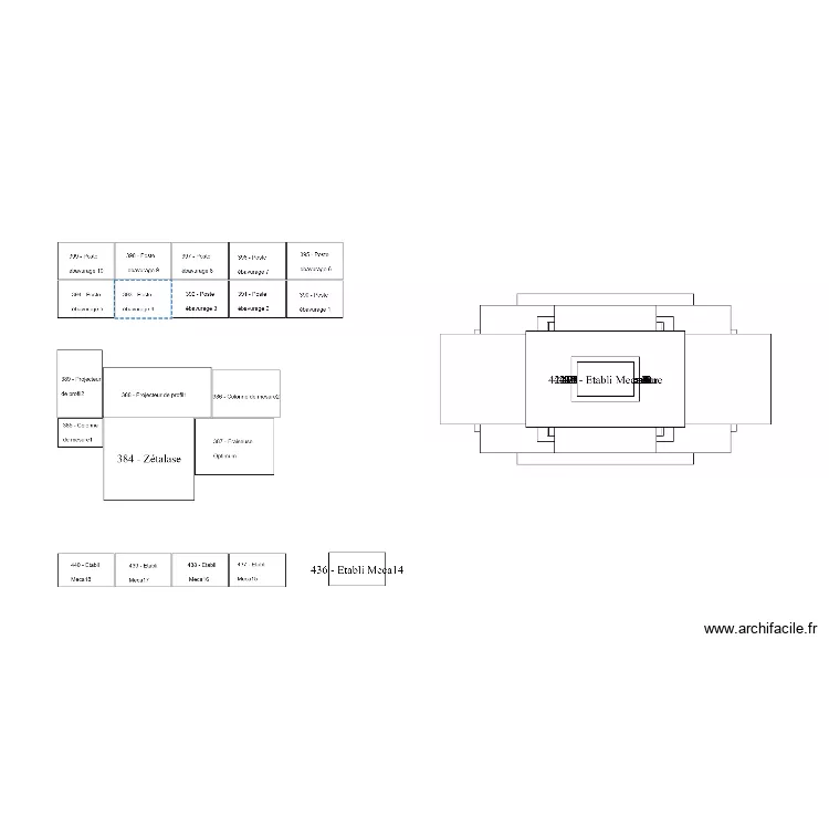 machines Val&eacute;o. Plan de 
